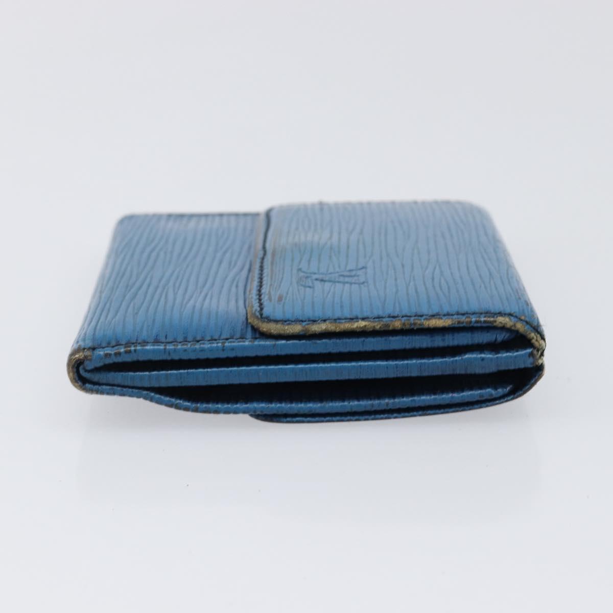 LOUIS VUITTON Epi Wallet 5 Set Red Green Blue LV Auth BA15469