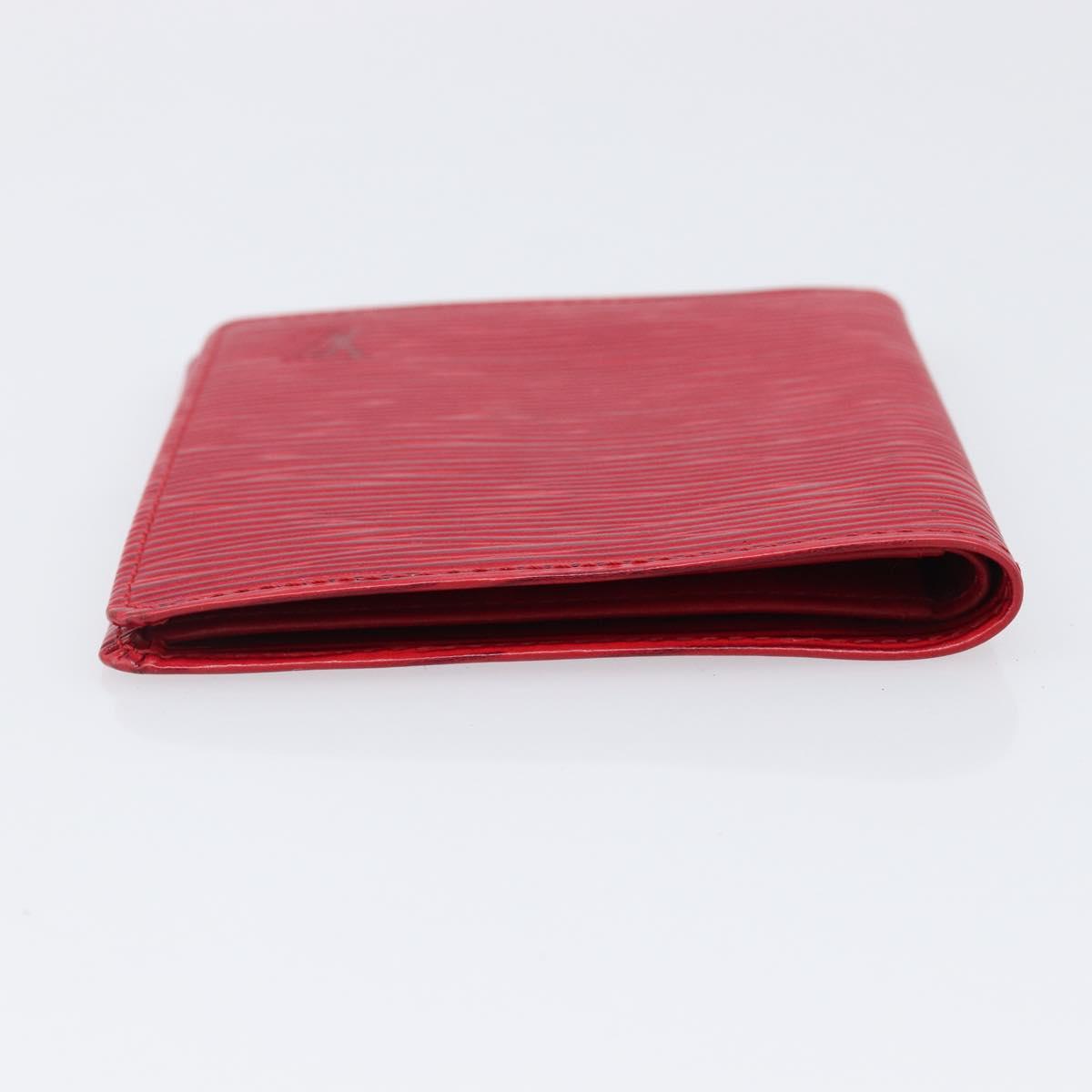 LOUIS VUITTON Epi 5 Set Wallet Red Yellow Green LV Auth BA15470