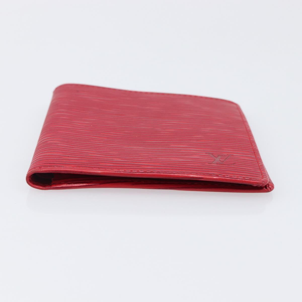 LOUIS VUITTON Epi 5 Set Wallet Red Yellow Green LV Auth BA15470