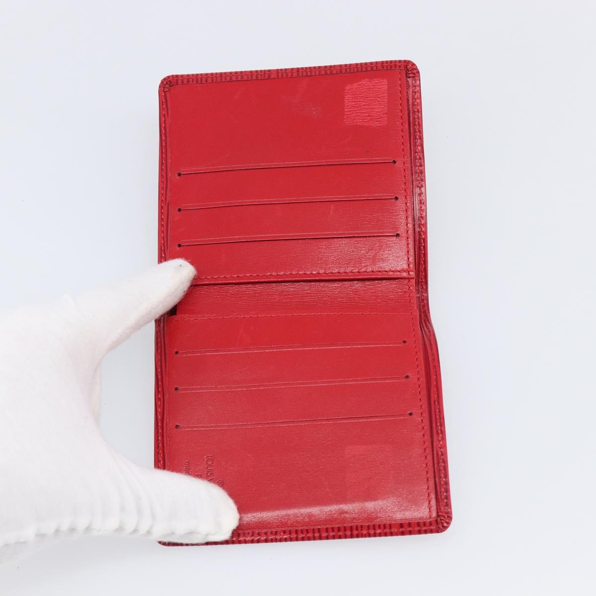 LOUIS VUITTON Epi 5 Set Wallet Red Yellow Green LV Auth BA15470
