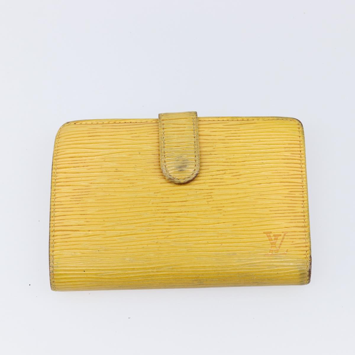 LOUIS VUITTON Epi 5 Set Wallet Red Yellow Green LV Auth BA15470