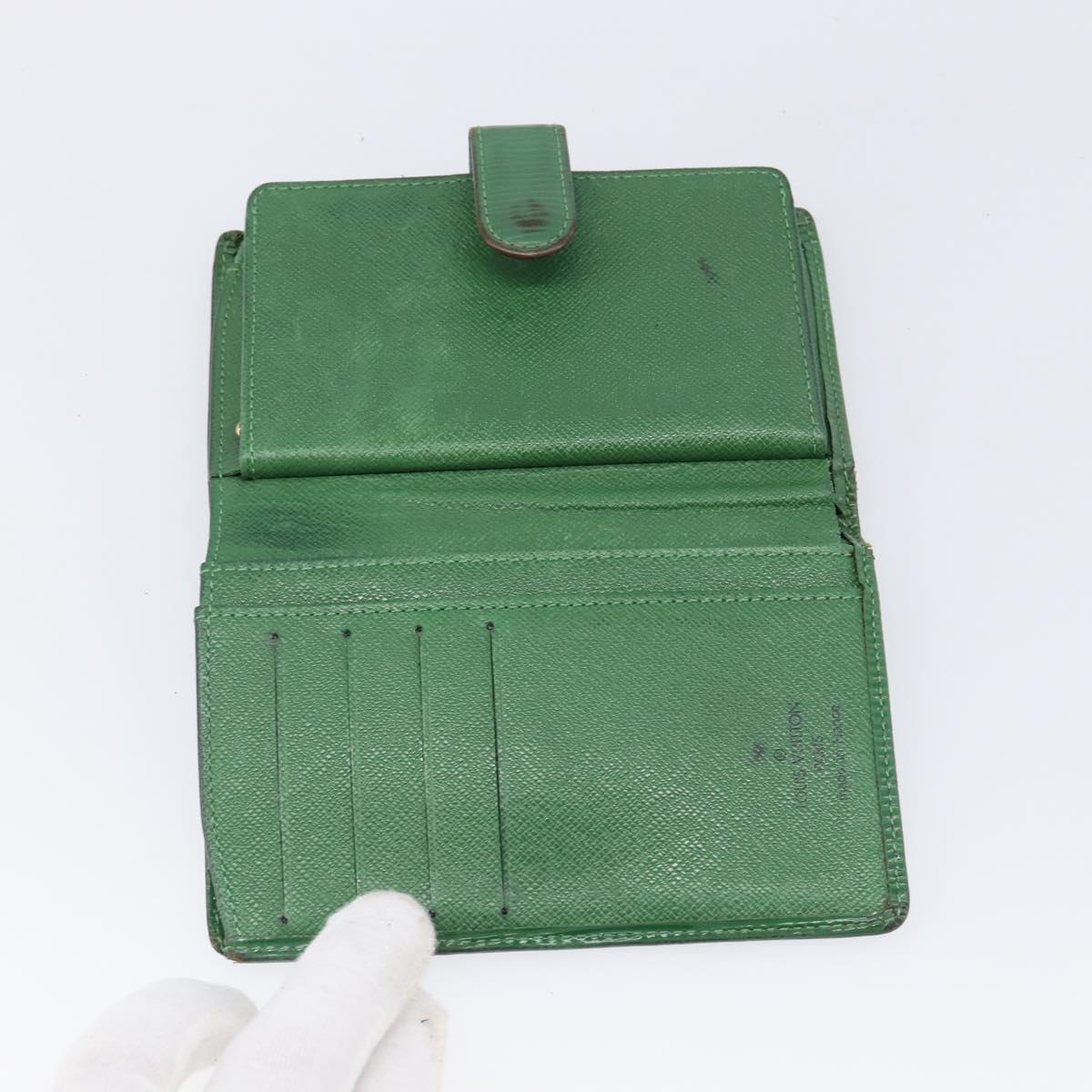 LOUIS VUITTON Epi 5 Set Wallet Red Yellow Green LV Auth BA15470