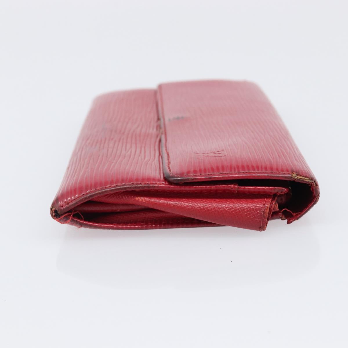 LOUIS VUITTON Epi 5 Set Wallet Red Yellow Green LV Auth BA15470