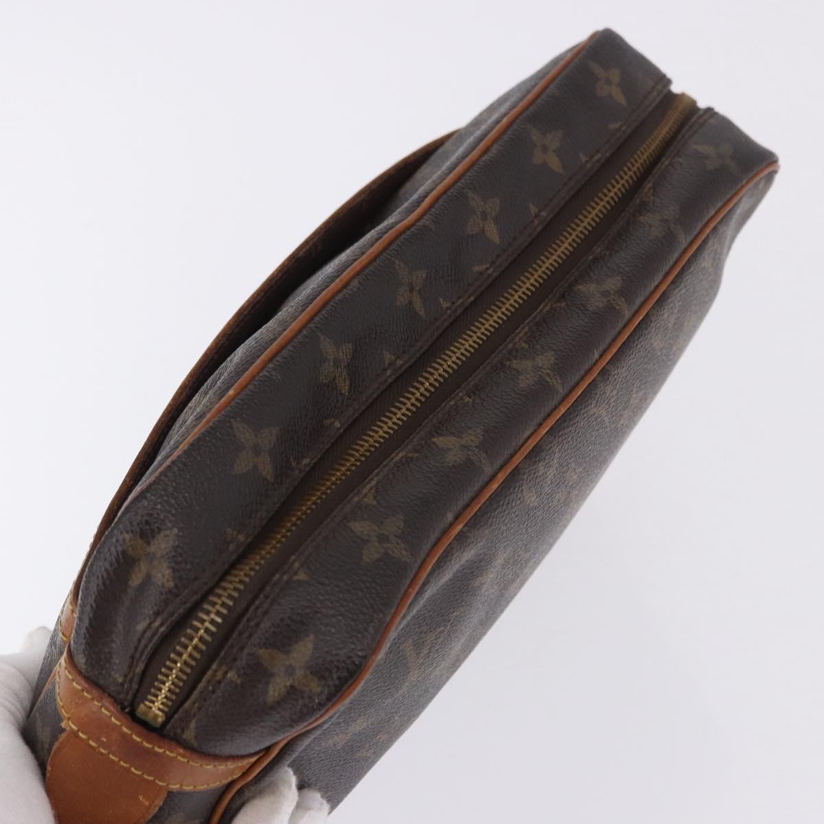 LOUIS VUITTON Monogram Compiegne 28 Clutch Bag M51845 LV Auth BA15481