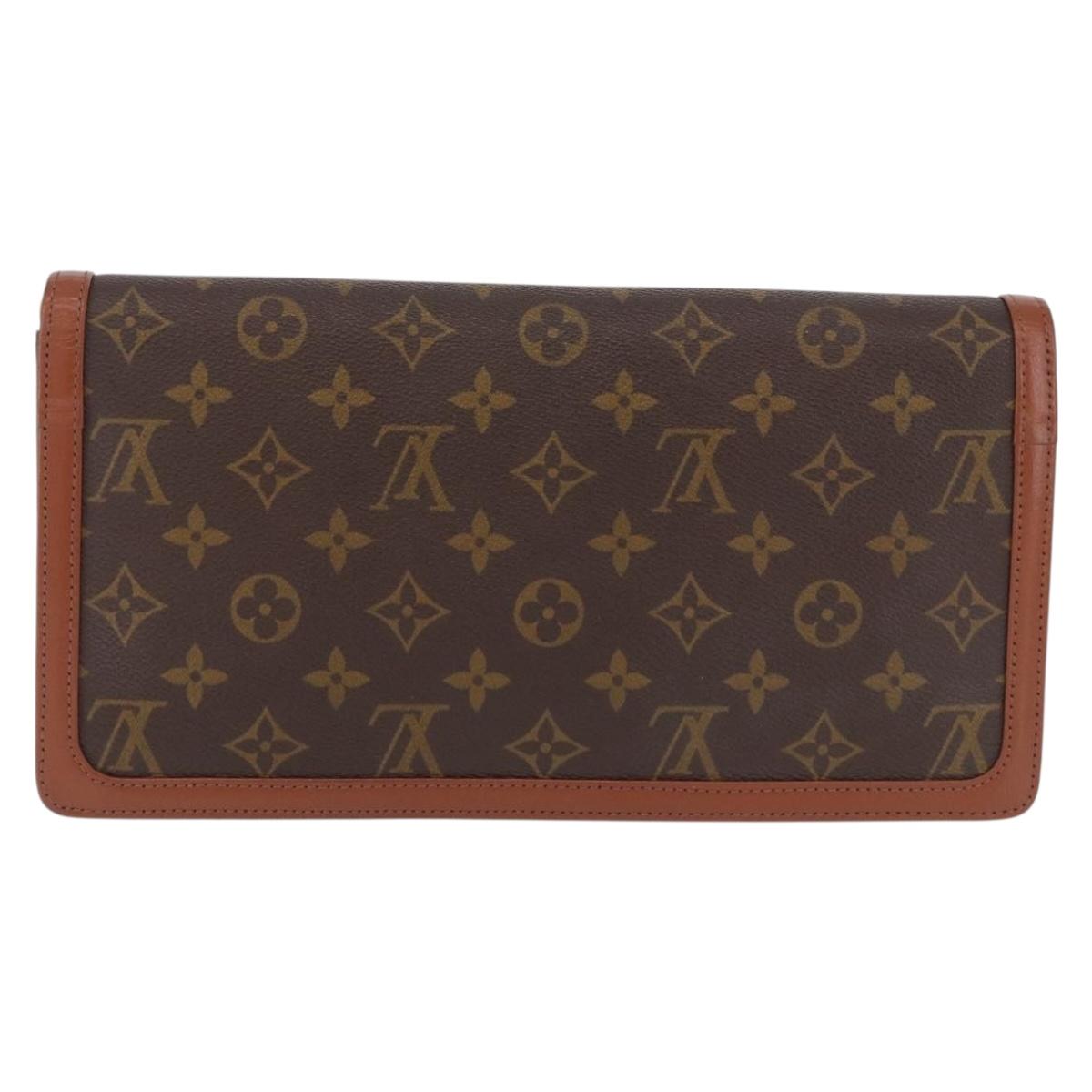 LOUIS VUITTON Monogram Pochette Dam GM Clutch Bag M51810 LV Auth BA15482