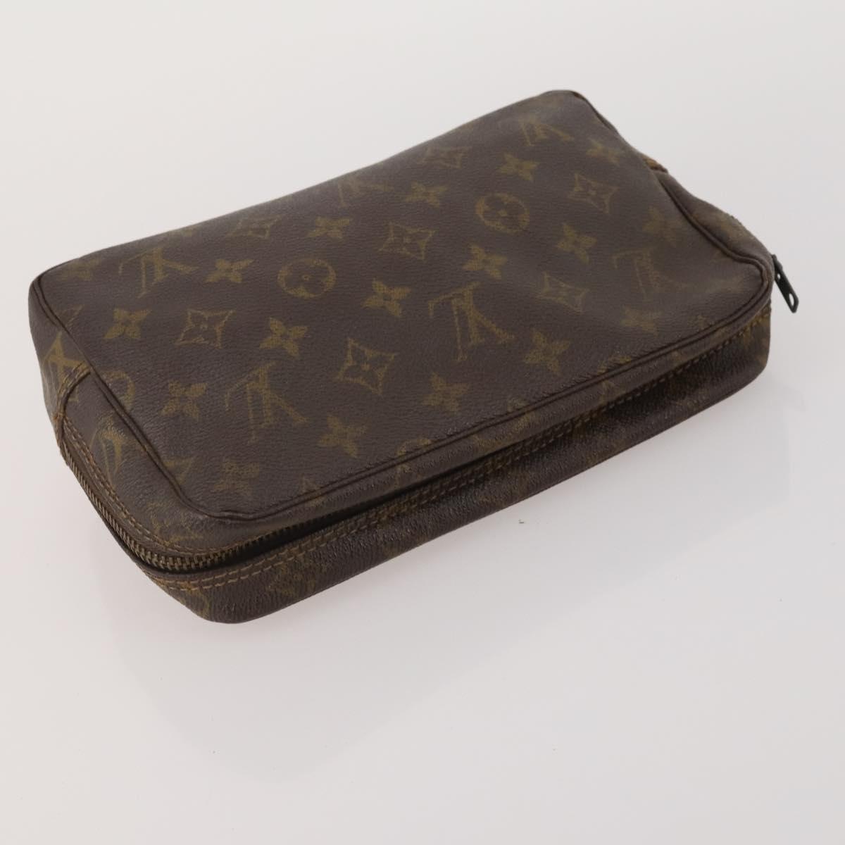 LOUIS VUITTON Monogram Clutch Bag 3 Set LV Auth BA15484
