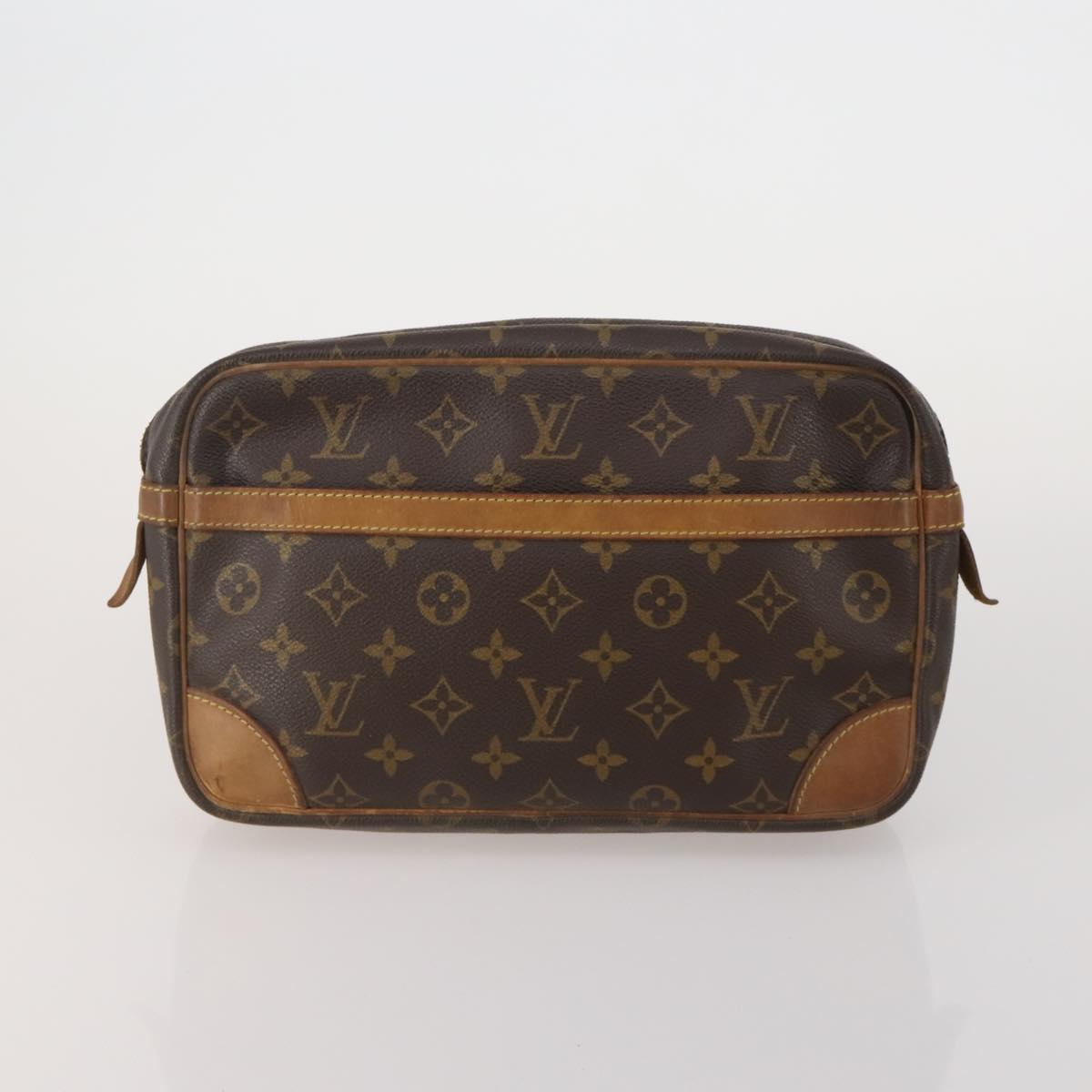 LOUIS VUITTON Monogram Clutch Bag 3 Set LV Auth BA15484