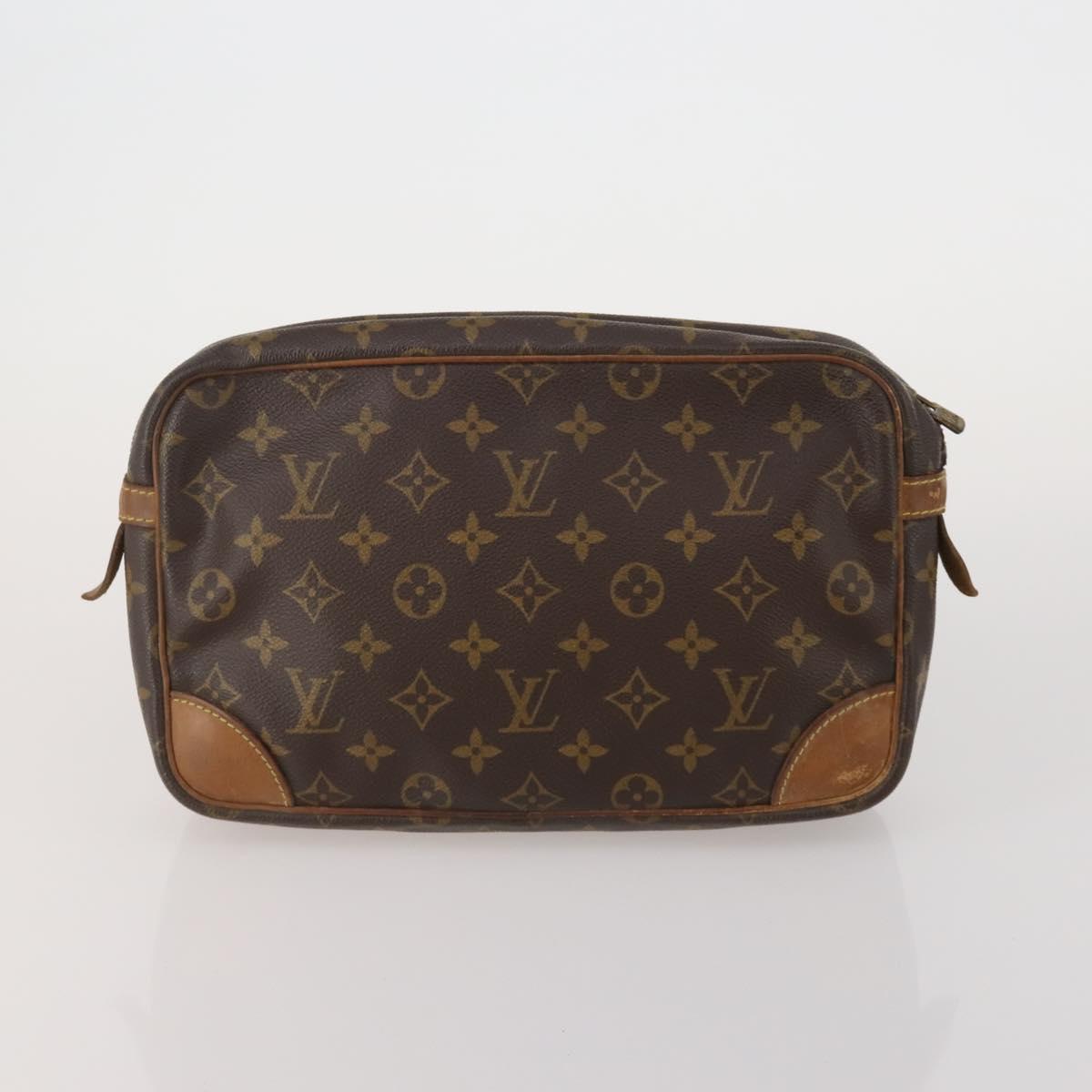 LOUIS VUITTON Monogram Clutch Bag 3 Set LV Auth BA15484