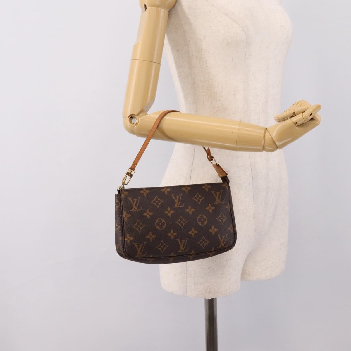 LOUIS VUITTON Monogram Pochette Accessoires Pouch M51980 LV Auth BA15494