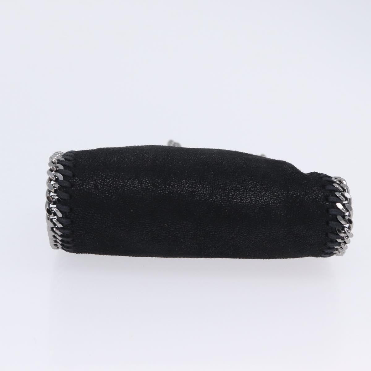 Stella MacCartney Falabella Hand Bag Suede 2way Black Silver Auth BA15495