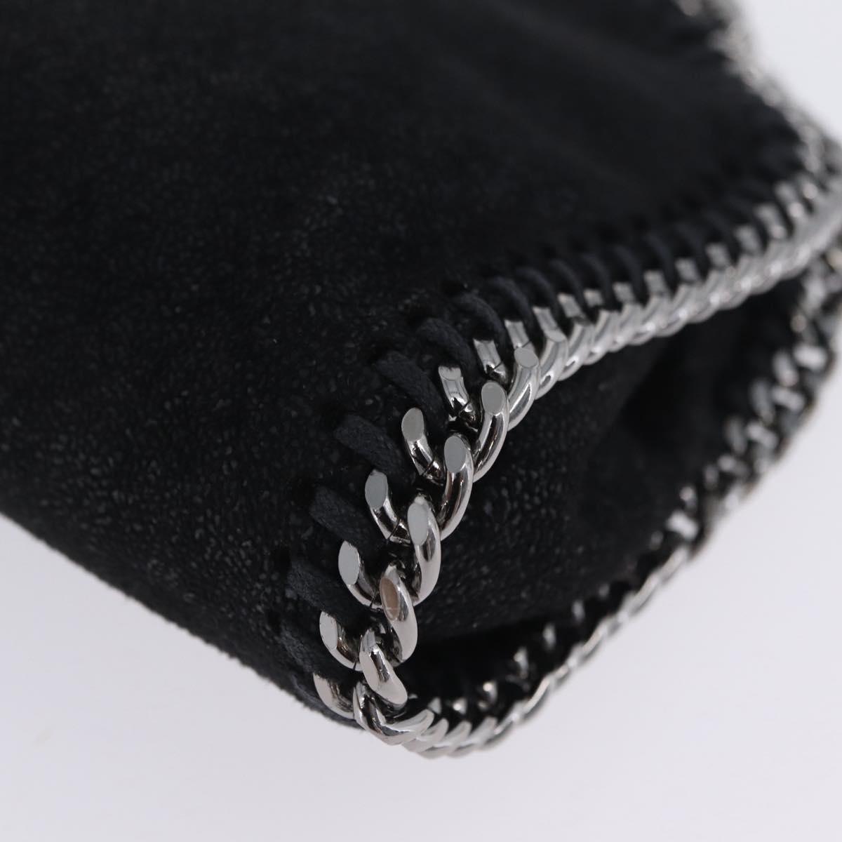 Stella MacCartney Falabella Hand Bag Suede 2way Black Silver Auth BA15495