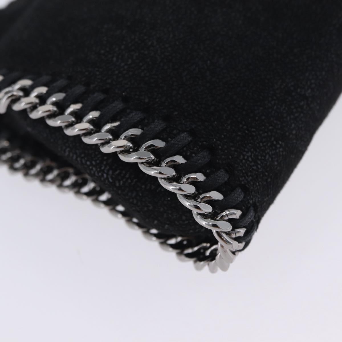 Stella MacCartney Falabella Hand Bag Suede 2way Black Silver Auth BA15495