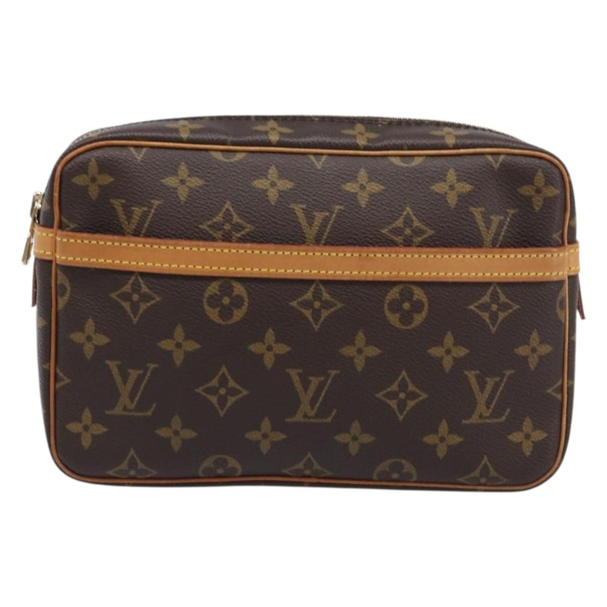 LOUIS VUITTON Monogram Compiegne 23 Clutch Bag M51847 LV Auth BA15497A