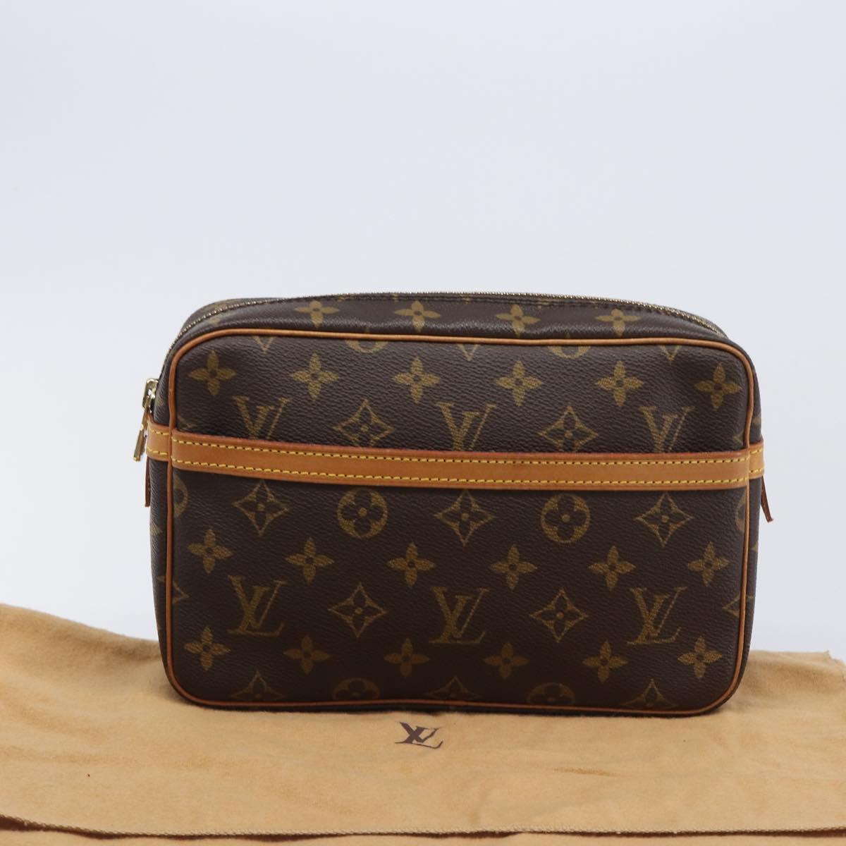 LOUIS VUITTON Monogram Compiegne 23 Clutch Bag M51847 LV Auth BA15497A