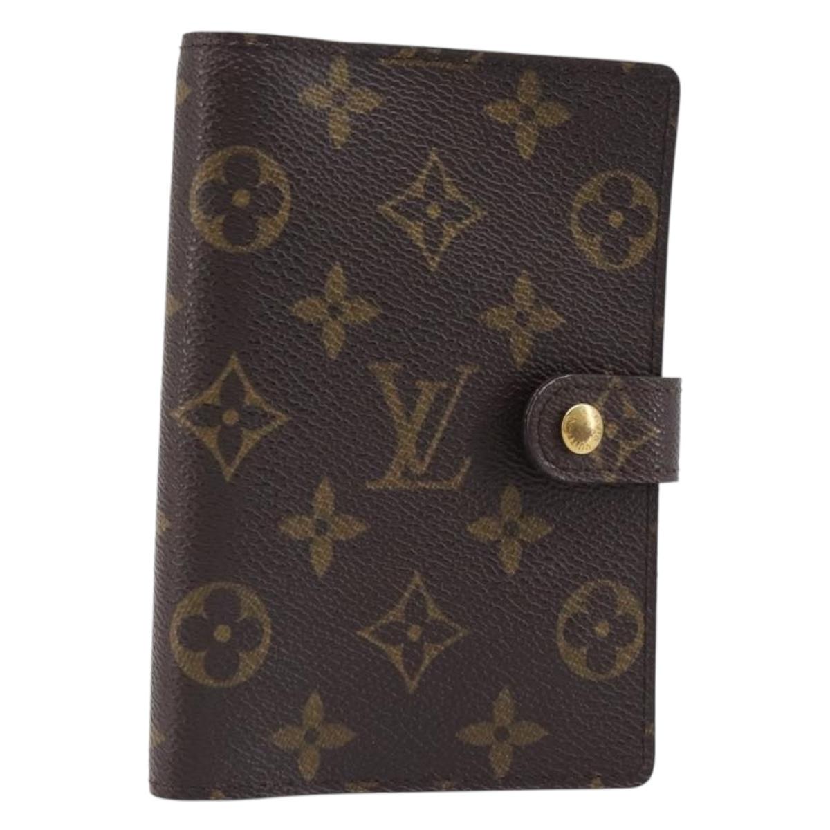 LOUIS VUITTON Monogram Agenda PM Day Planner Cover R20005 LV Auth BA15498
