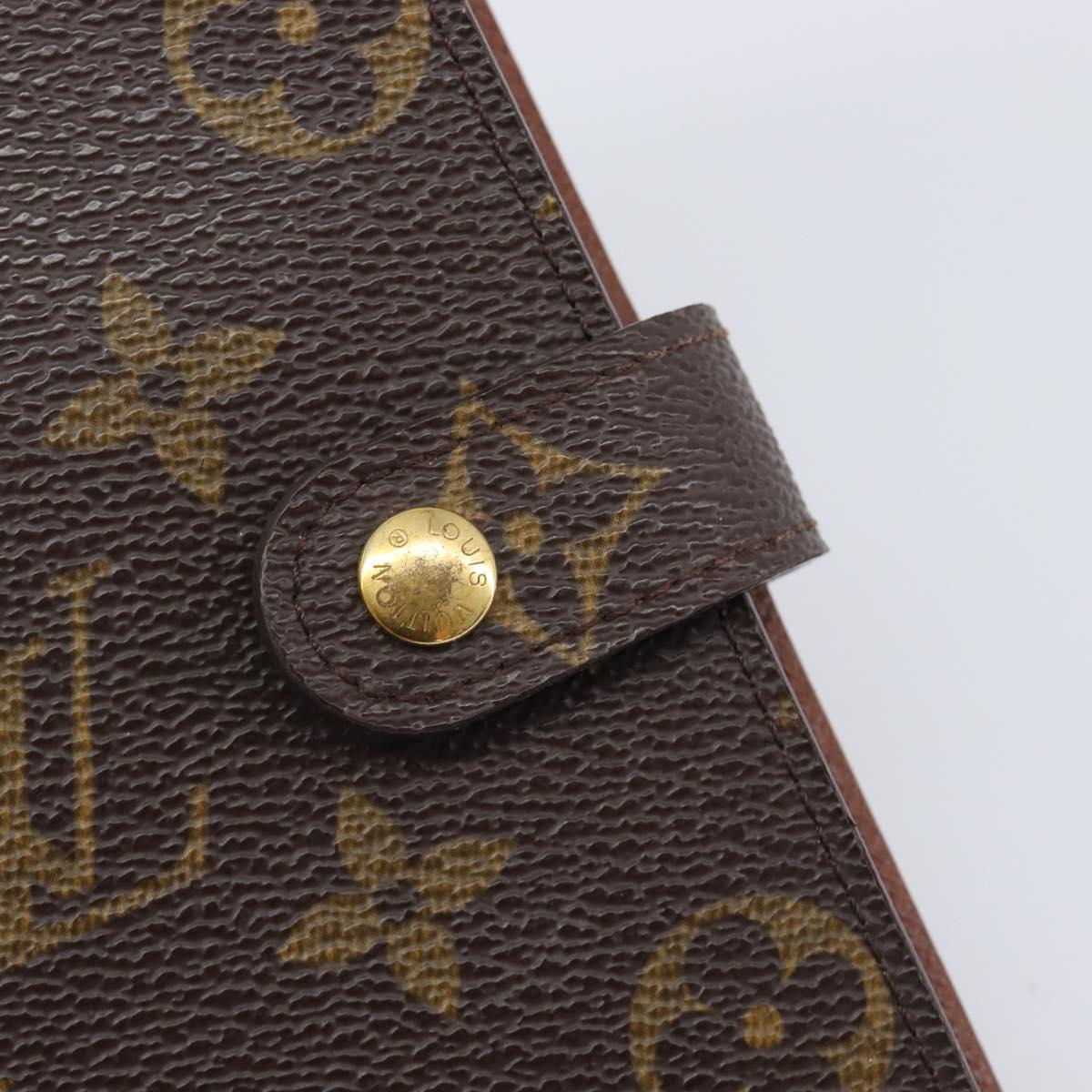 LOUIS VUITTON Monogram Agenda PM Day Planner Cover R20005 LV Auth BA15498
