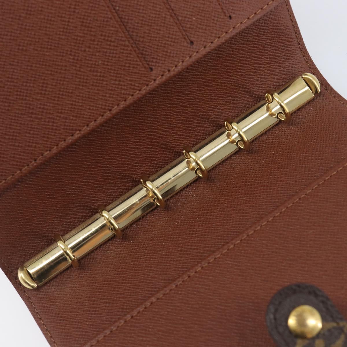 LOUIS VUITTON Monogram Agenda PM Day Planner Cover R20005 LV Auth BA15498