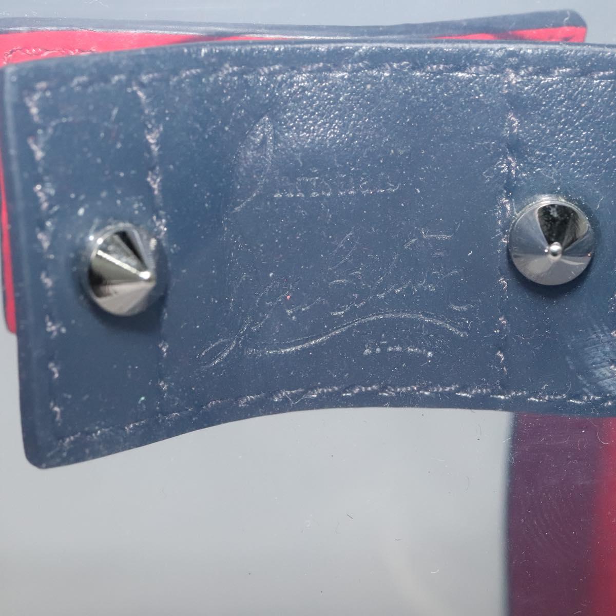 Christian Louboutin Hand Bag Vinyl 2way Clear Auth BA154A