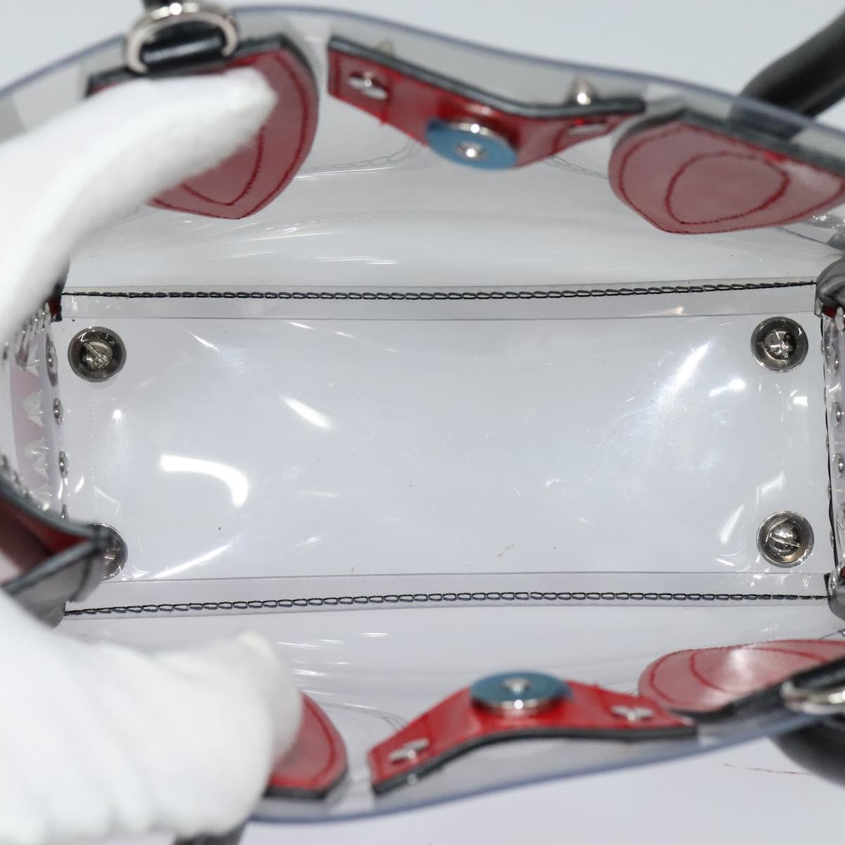Christian Louboutin Hand Bag Vinyl 2way Clear Auth BA154A