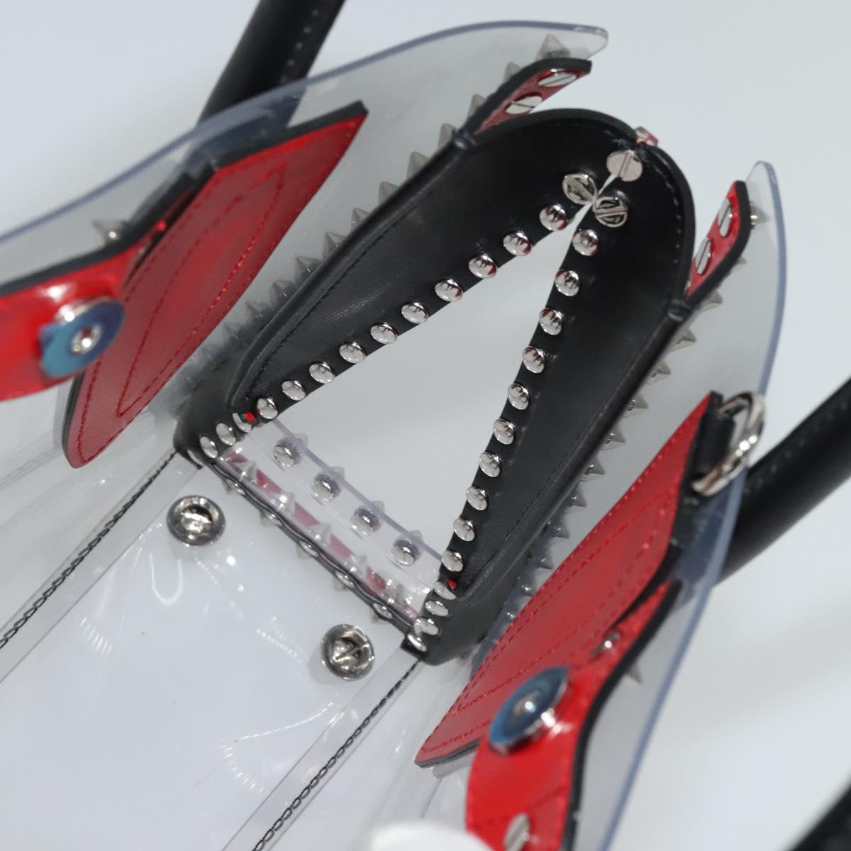 Christian Louboutin Hand Bag Vinyl 2way Clear Auth BA154A