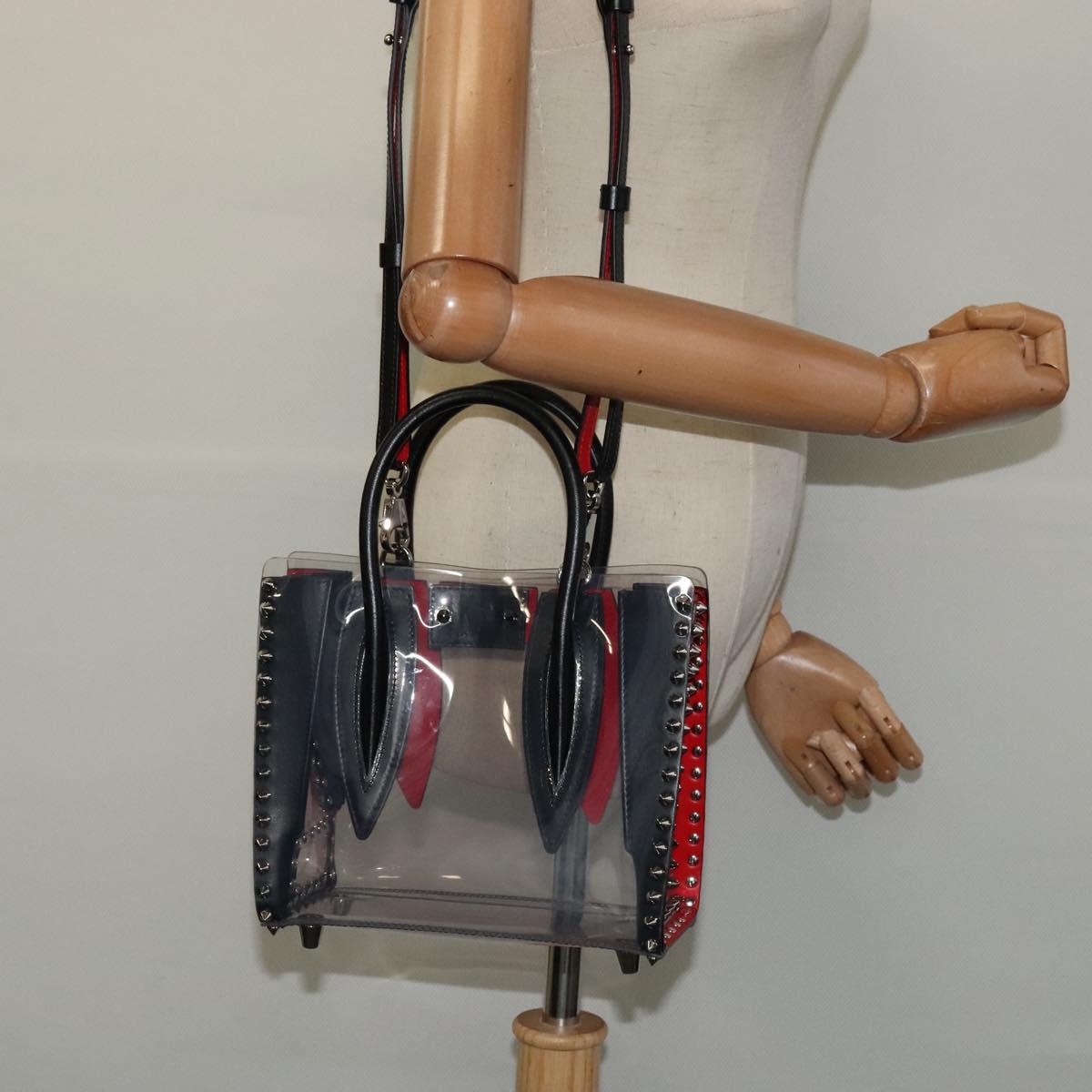 Christian Louboutin Hand Bag Vinyl 2way Clear Auth BA154A