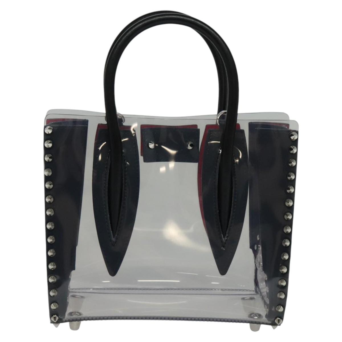 Christian Louboutin Hand Bag Vinyl 2way Clear Auth BA154A