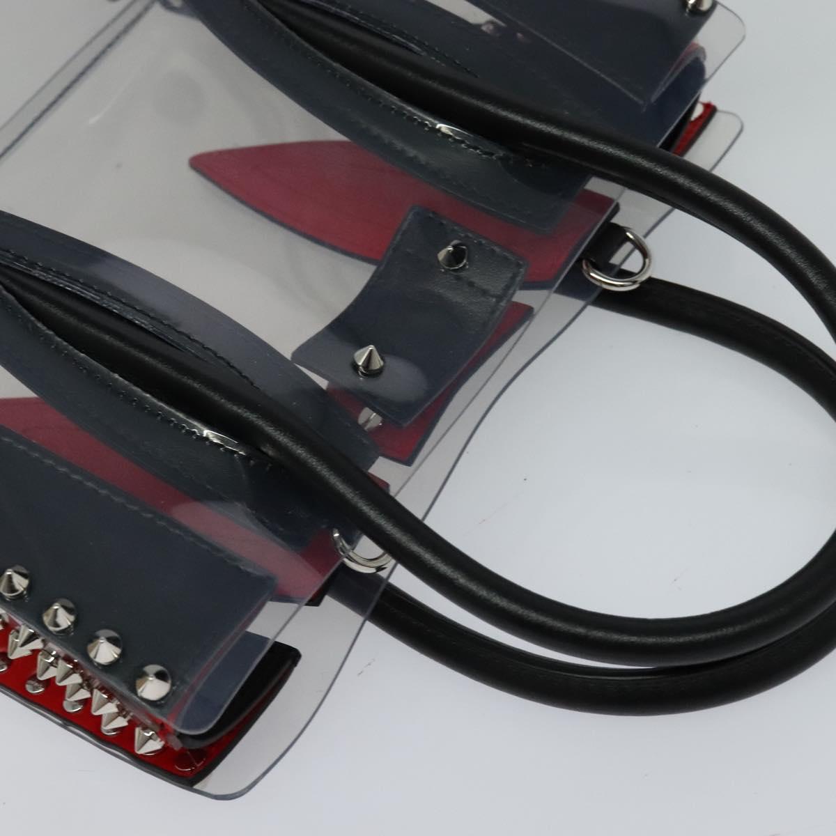 Christian Louboutin Hand Bag Vinyl 2way Clear Auth BA154A