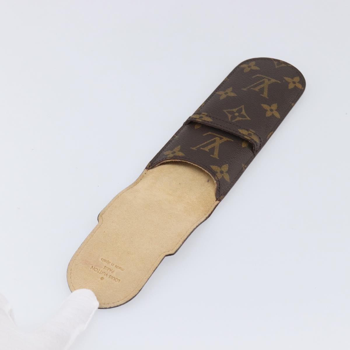 LOUIS VUITTON Monogram Etui Stylo Pen Case M62990 LV Auth BA15503
