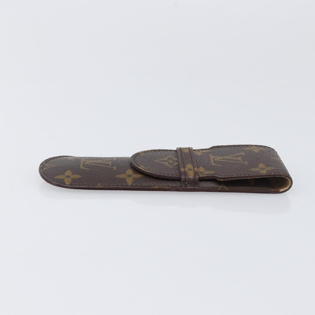 LOUIS VUITTON Monogram Etui Stylo Pen Case M62990 LV Auth BA15503