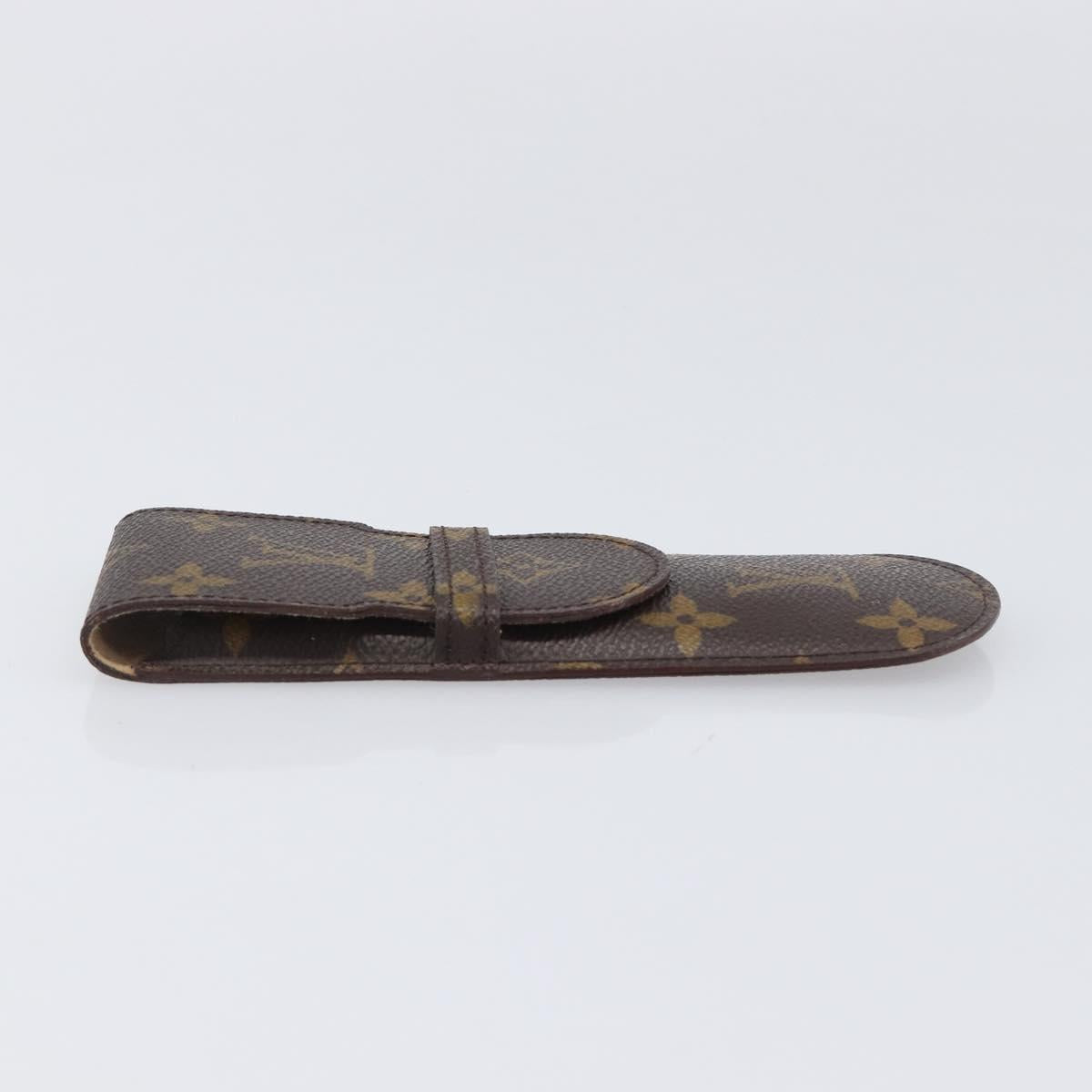 LOUIS VUITTON Monogram Etui Stylo Pen Case M62990 LV Auth BA15503