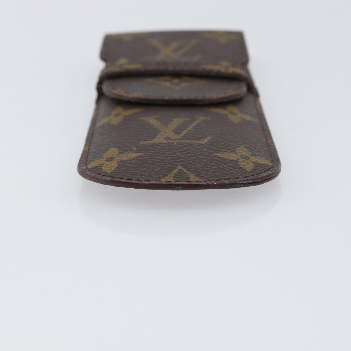 LOUIS VUITTON Monogram Etui Stylo Pen Case M62990 LV Auth BA15503
