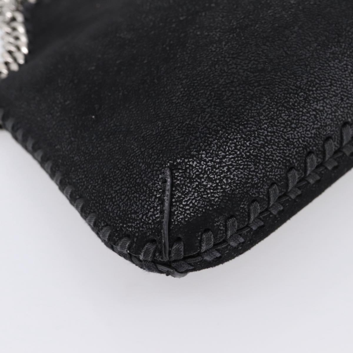 Stella MacCartney Falabella Hand Bag Suede 2way Black Silver Auth BA15506A