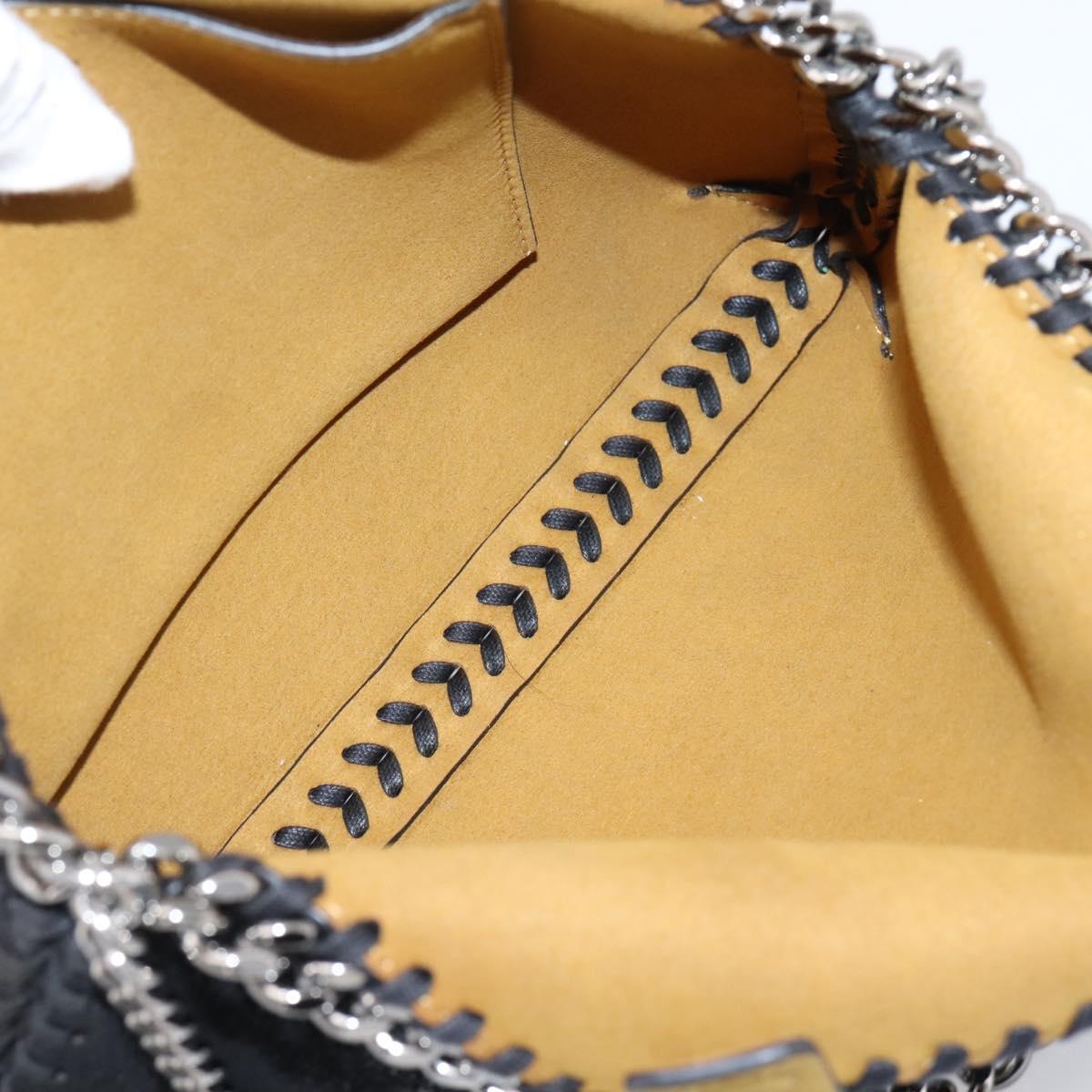 Stella MacCartney Falabella Hand Bag Suede 2way Black Silver Auth BA15506A