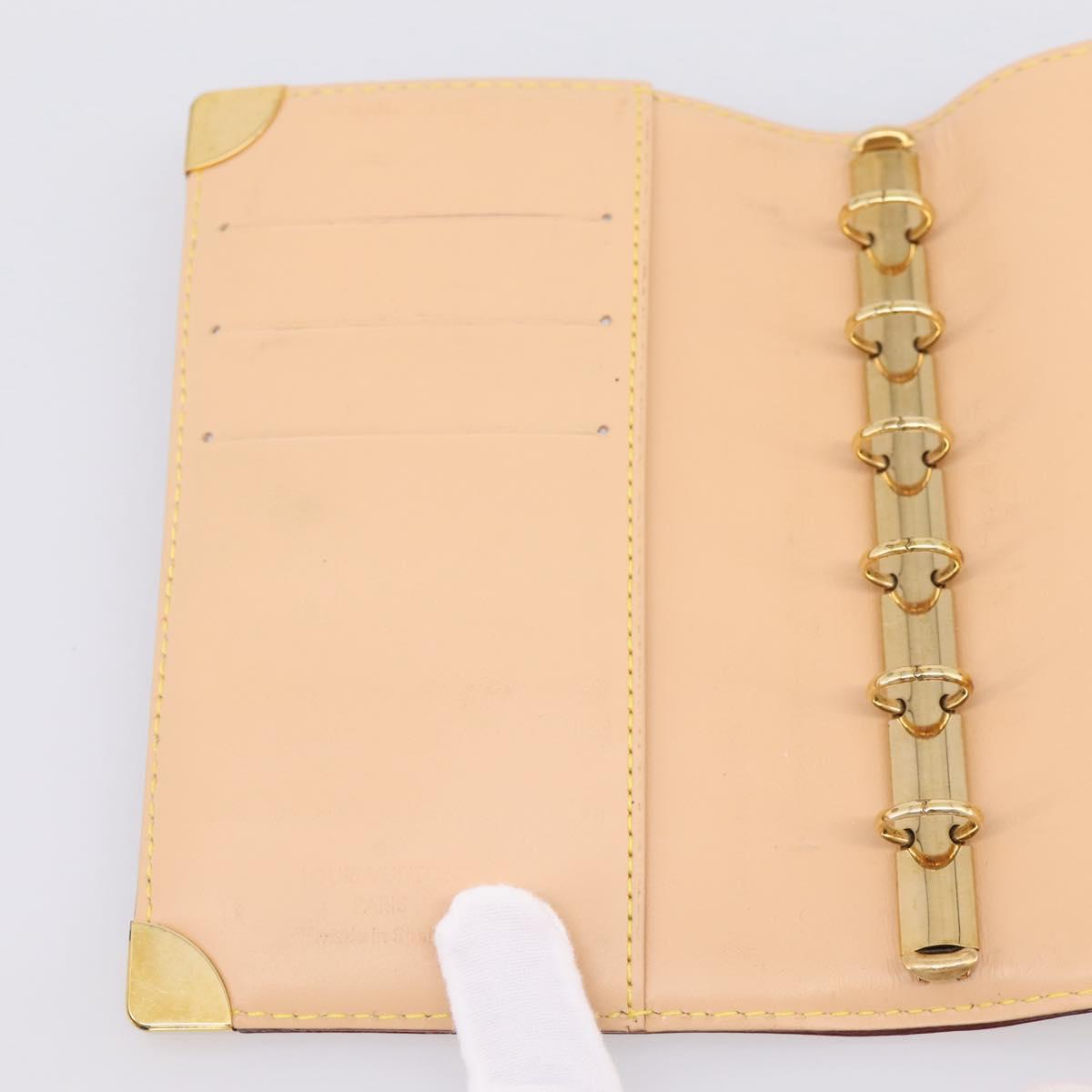 LOUIS VUITTON Monogram Multicolor Agenda PM Planner Black R20895 Auth BA15508V