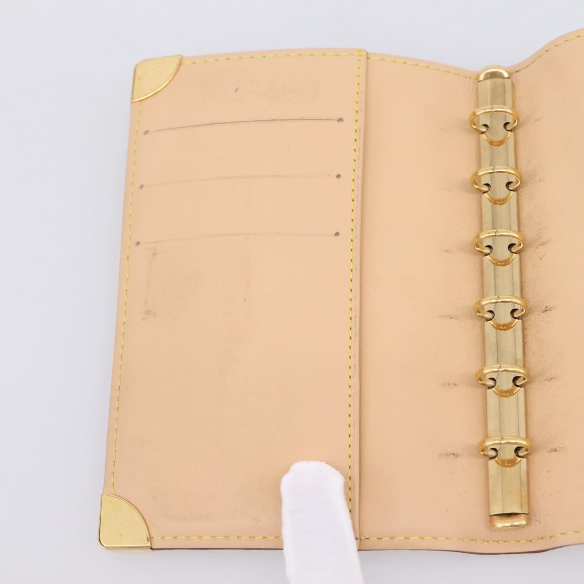 LOUIS VUITTON Monogram Multicolor Agenda PM Planner White R20896 LV Auth BA15509