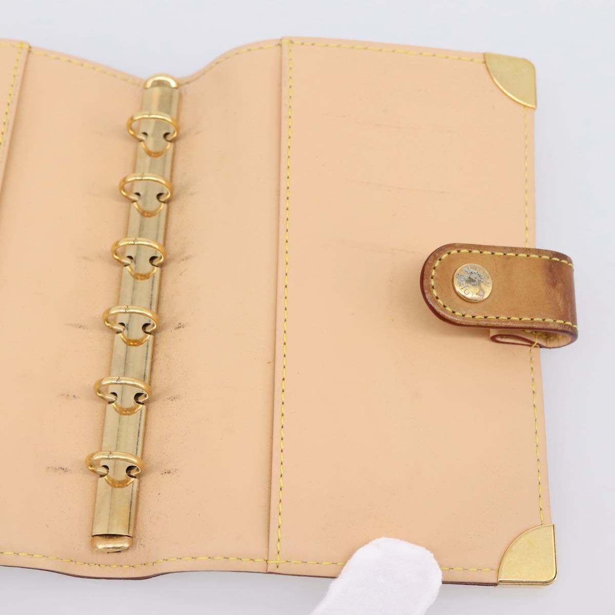 LOUIS VUITTON Monogram Multicolor Agenda PM Planner White R20896 LV Auth BA15509