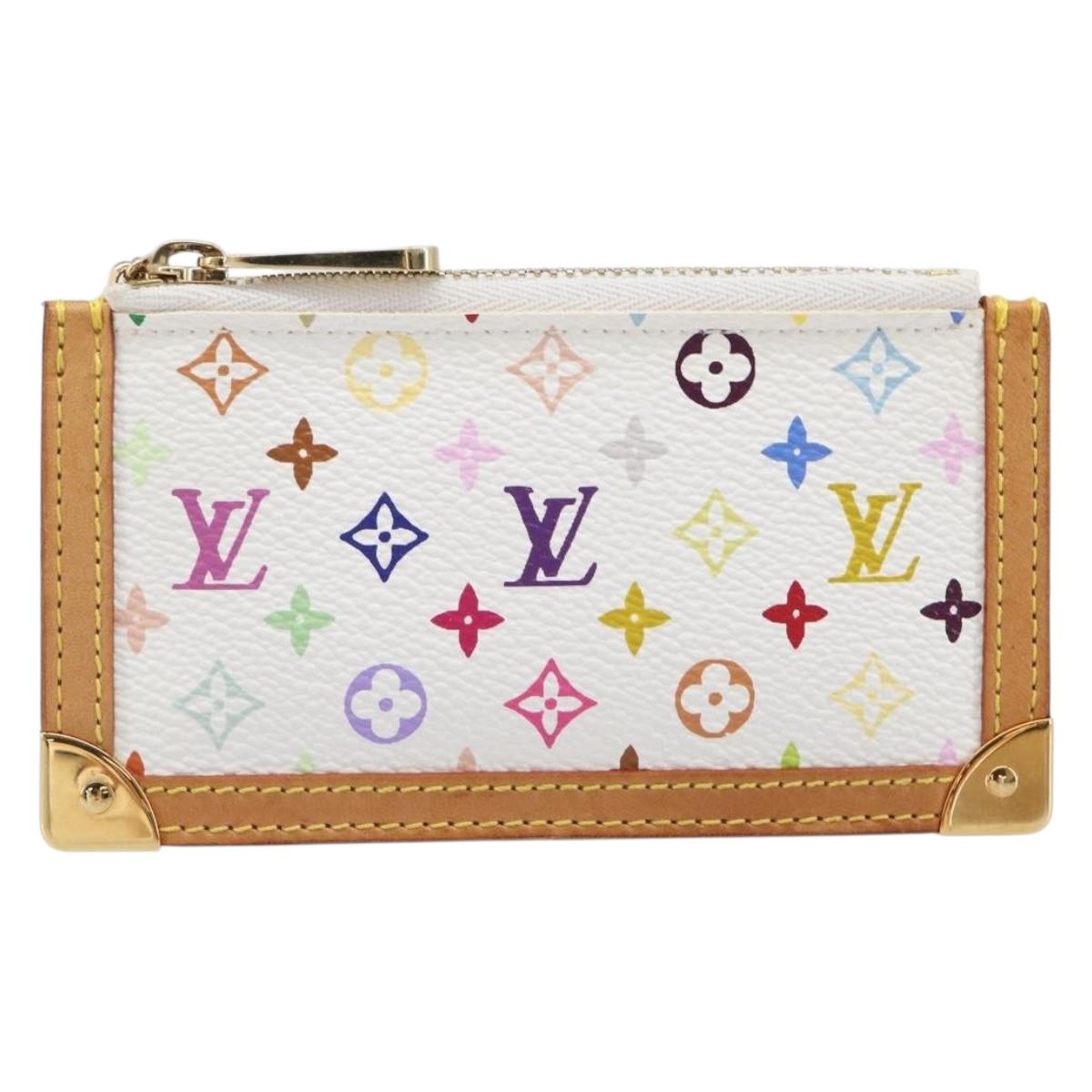 LOUIS VUITTON Monogram Multicolor Pochette Cles Coin Purse M92655 Auth BA15510V