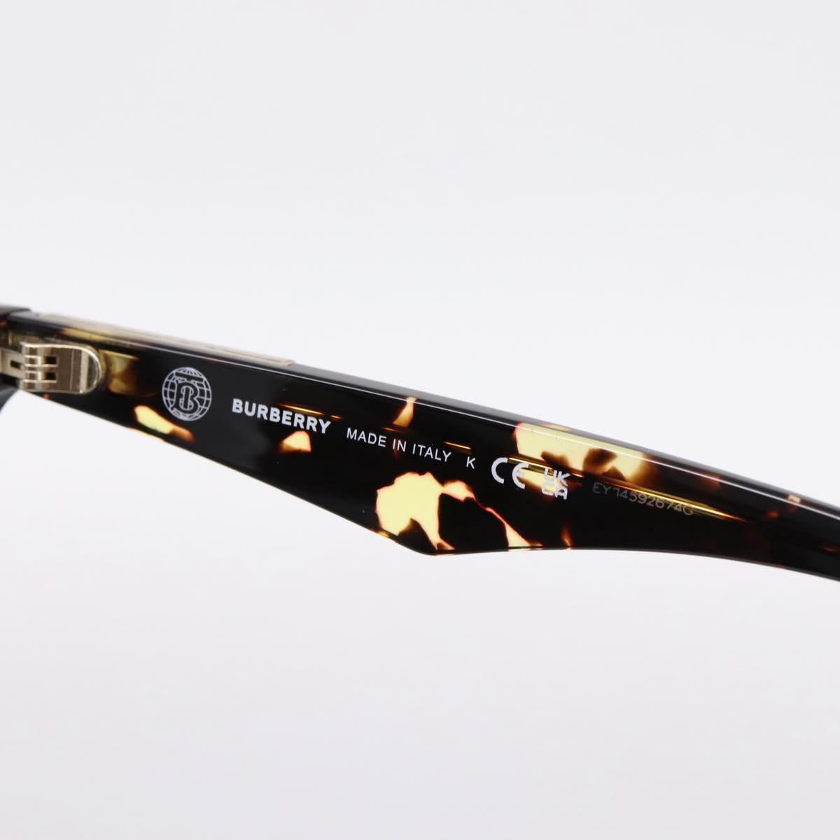 BURBERRY Sunglasses Plastic Brown Gold Tone Auth BA15511