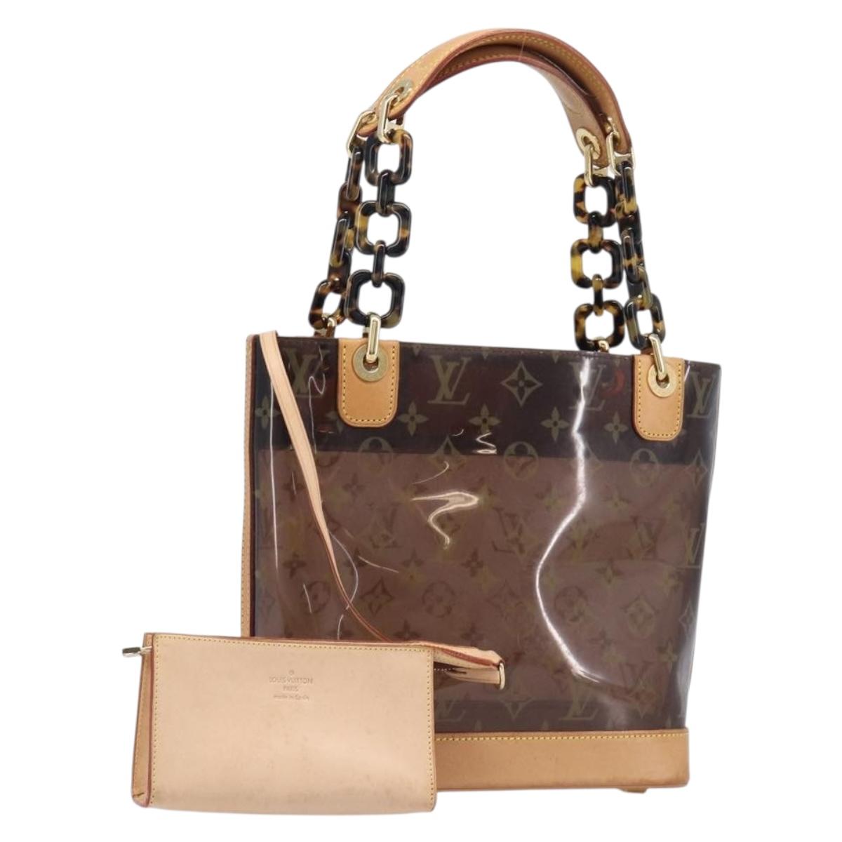 LOUIS VUITTON Monogram Vinyl Cabas Amble PM Hand Bag M92502 LV Auth BA15513V