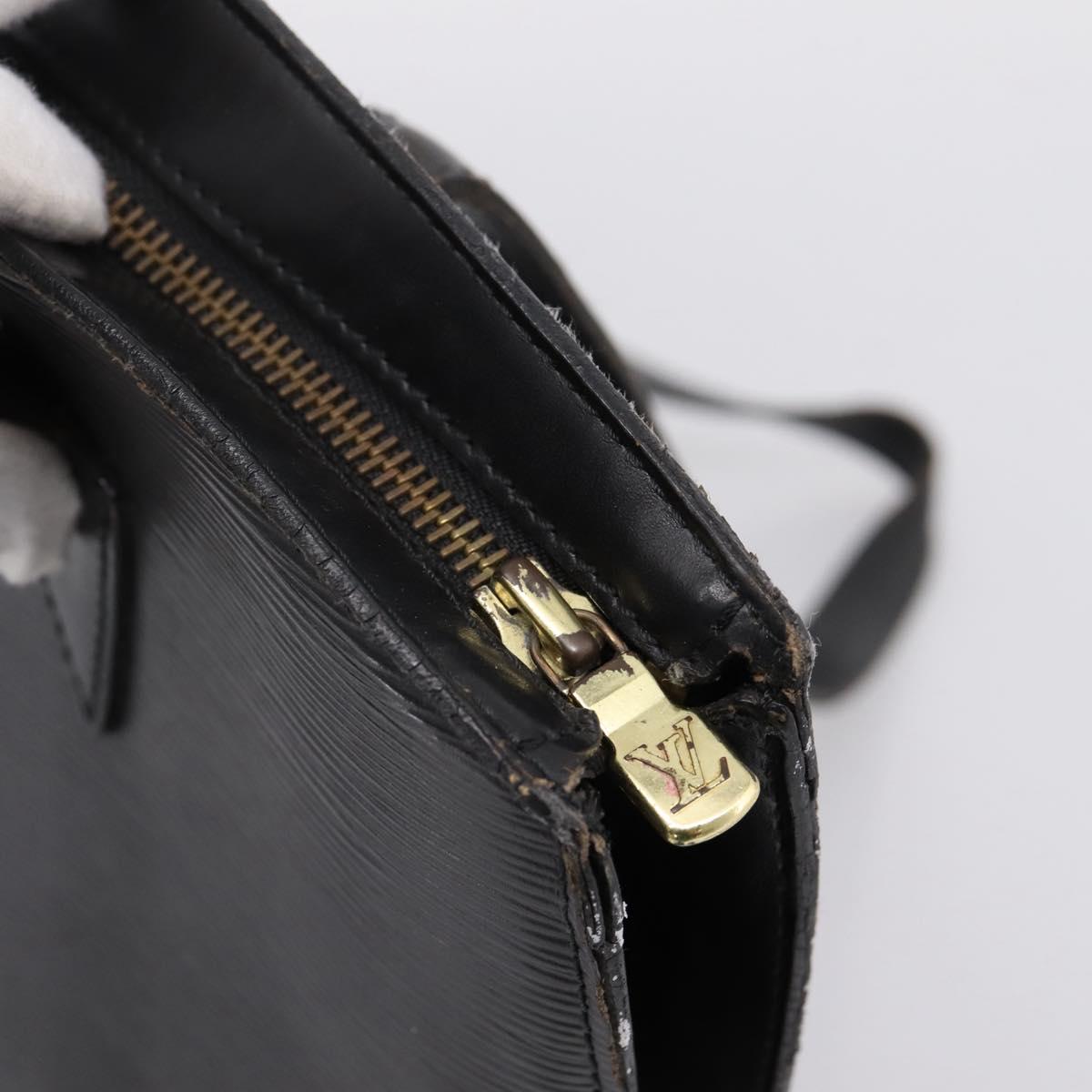 LOUIS VUITTON Epi Saint Jacques Shopping Shoulder Bag Black M52262 Auth BA15516
