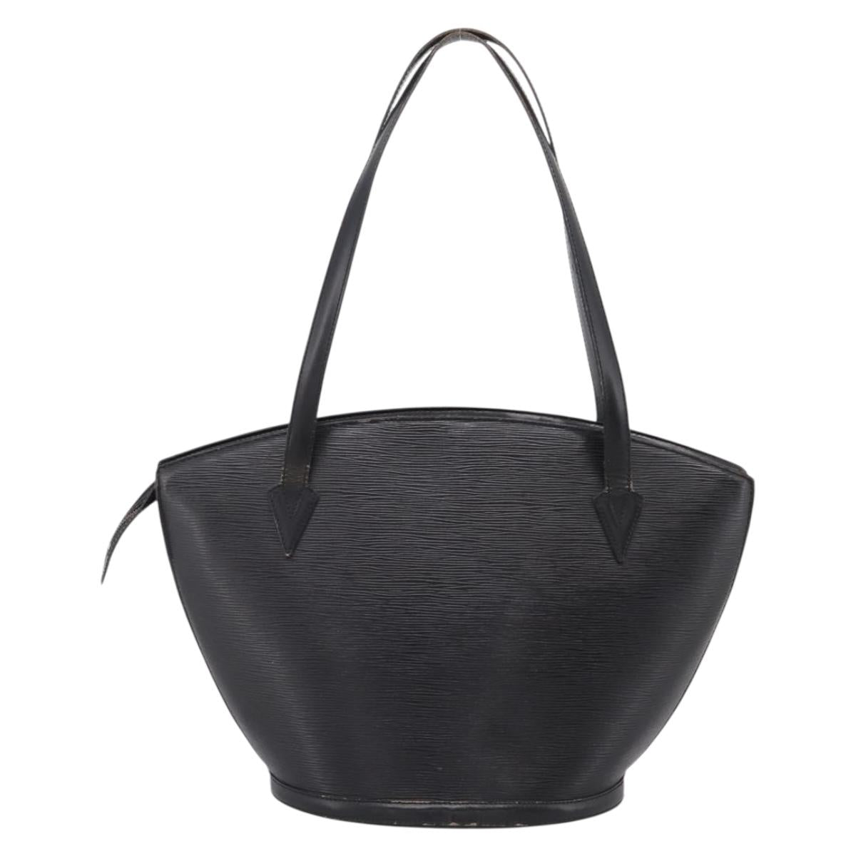 LOUIS VUITTON Epi Saint Jacques Shopping Shoulder Bag Black M52262 Auth BA15516