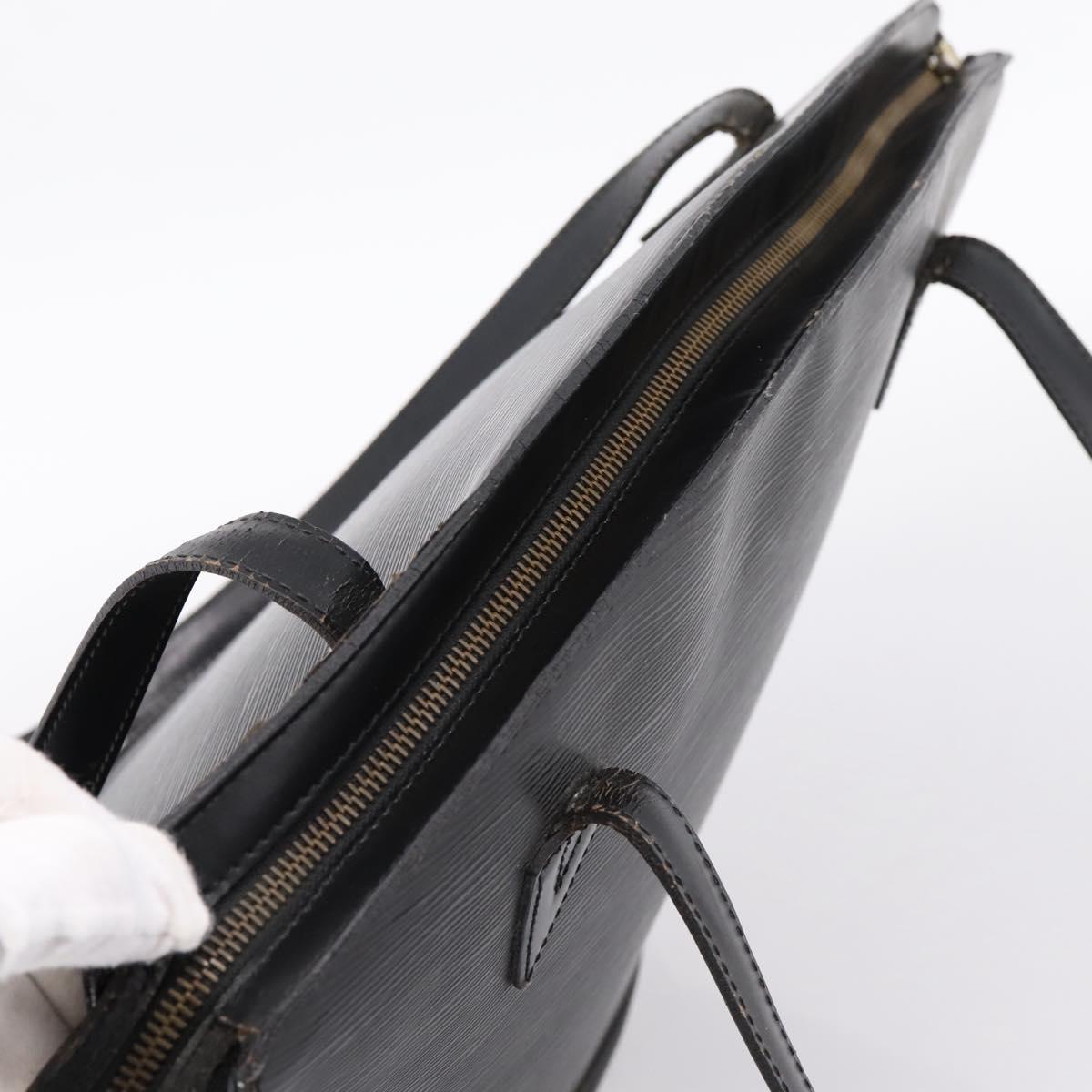LOUIS VUITTON Epi Saint Jacques Shopping Shoulder Bag Black M52262 Auth BA15516