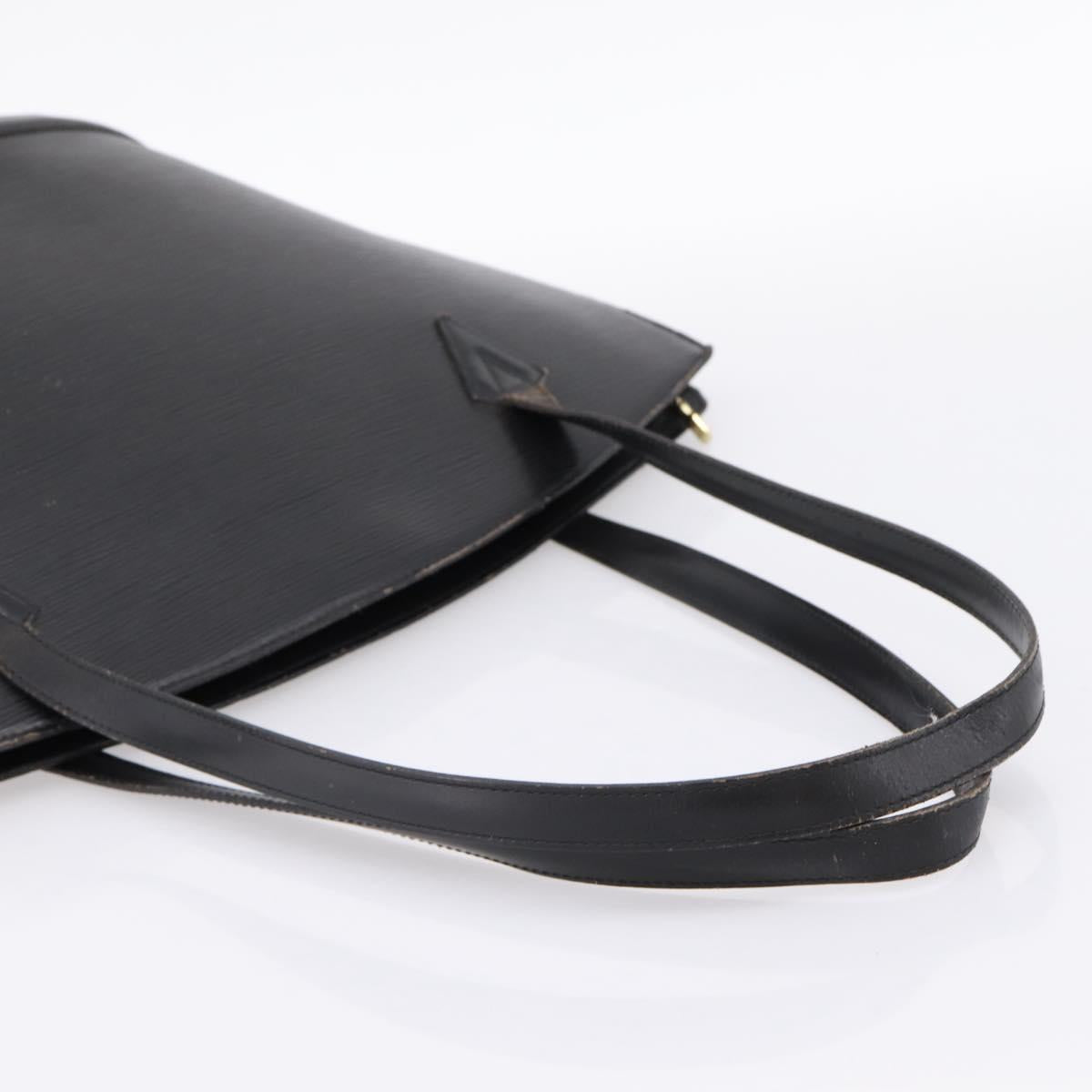 LOUIS VUITTON Epi Saint Jacques Shopping Shoulder Bag Black M52262 Auth BA15516