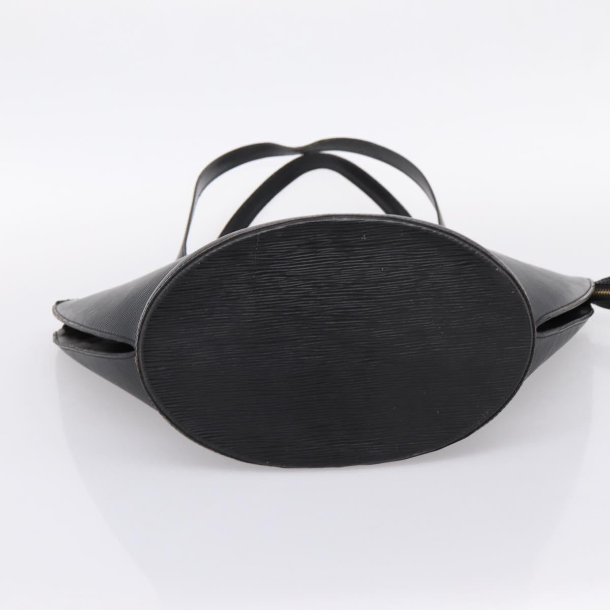 LOUIS VUITTON Epi Saint Jacques Shopping Shoulder Bag Black M52262 Auth BA15516