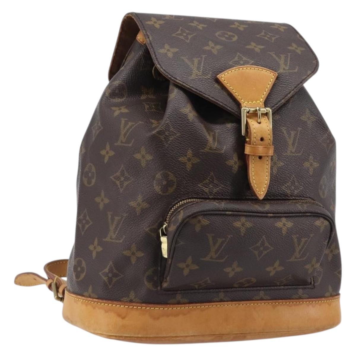 LOUIS VUITTON Monogram Montsouris MM Backpack M51136 LV Auth BA15520