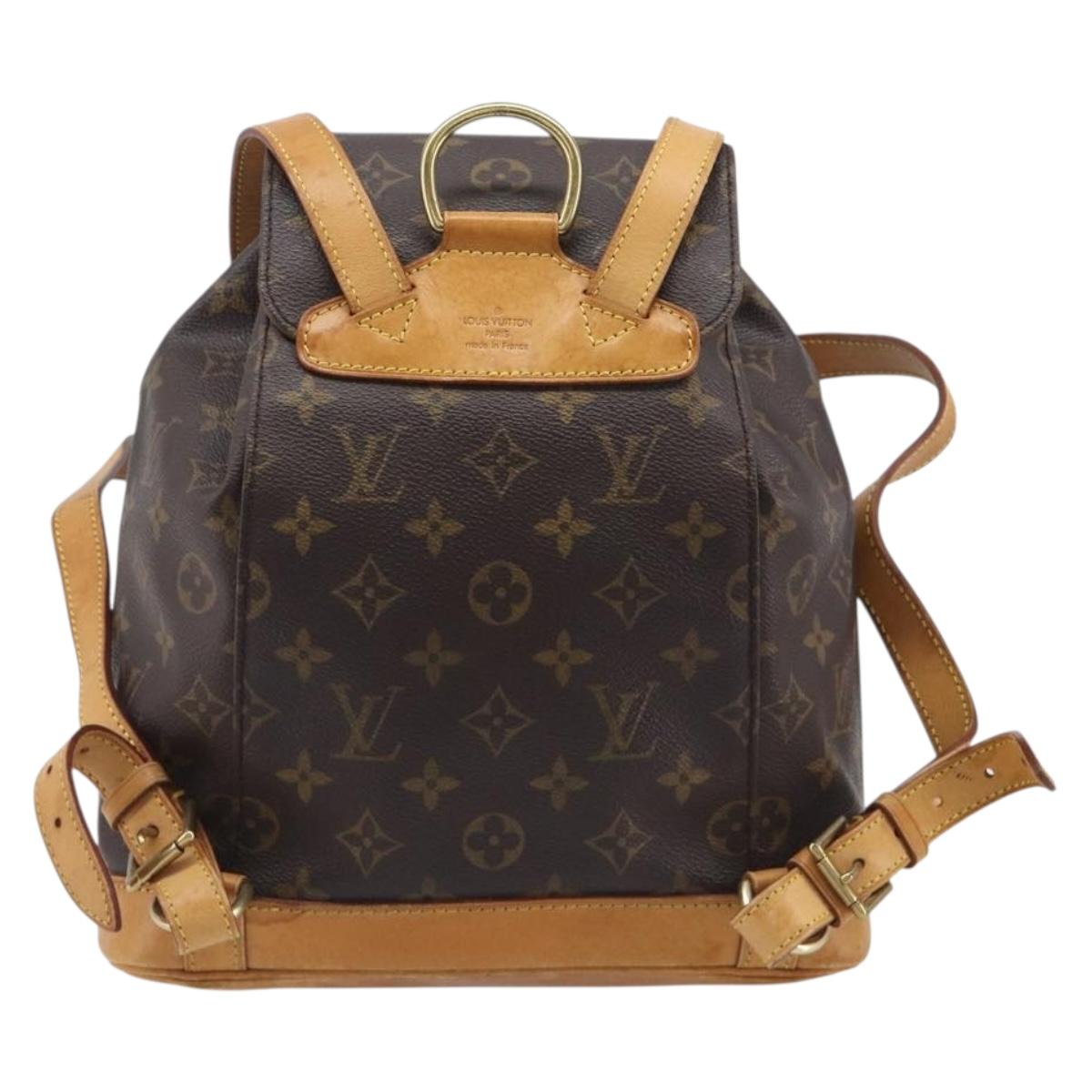 LOUIS VUITTON Monogram Montsouris MM Backpack M51136 LV Auth BA15520