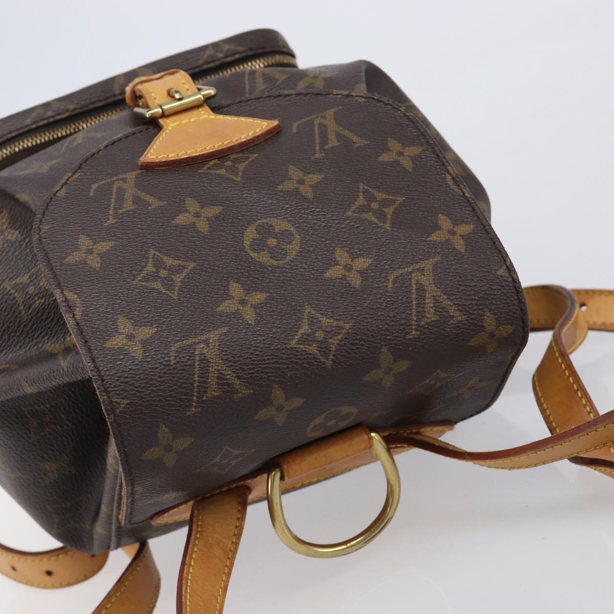 LOUIS VUITTON Monogram Montsouris MM Backpack M51136 LV Auth BA15520