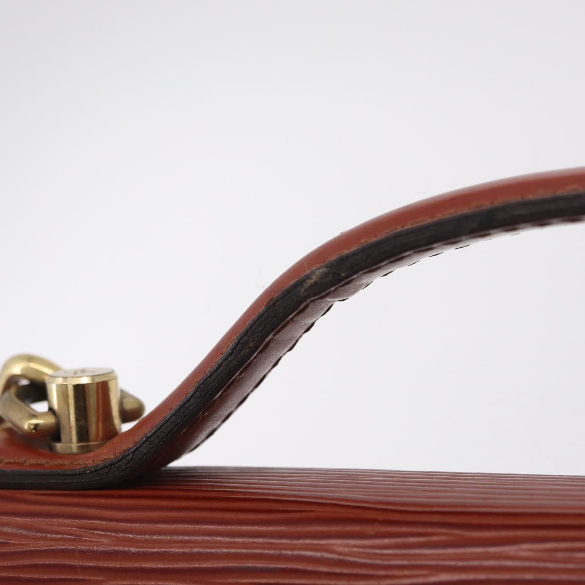 LOUIS VUITTON Epi Monceau 28 Hand Bag Brown M52123 LV Auth BA15521