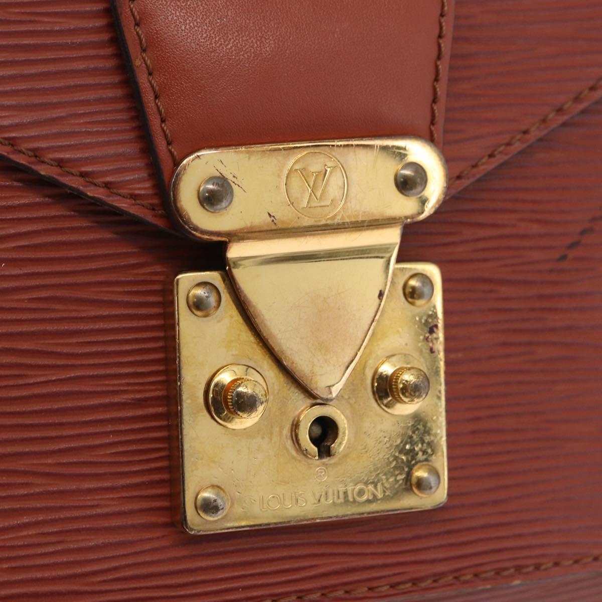 LOUIS VUITTON Epi Monceau 28 Hand Bag Brown M52123 LV Auth BA15521