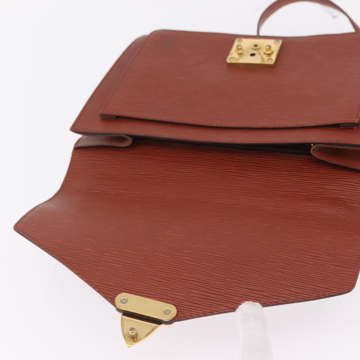 LOUIS VUITTON Epi Monceau 28 Hand Bag Brown M52123 LV Auth BA15521